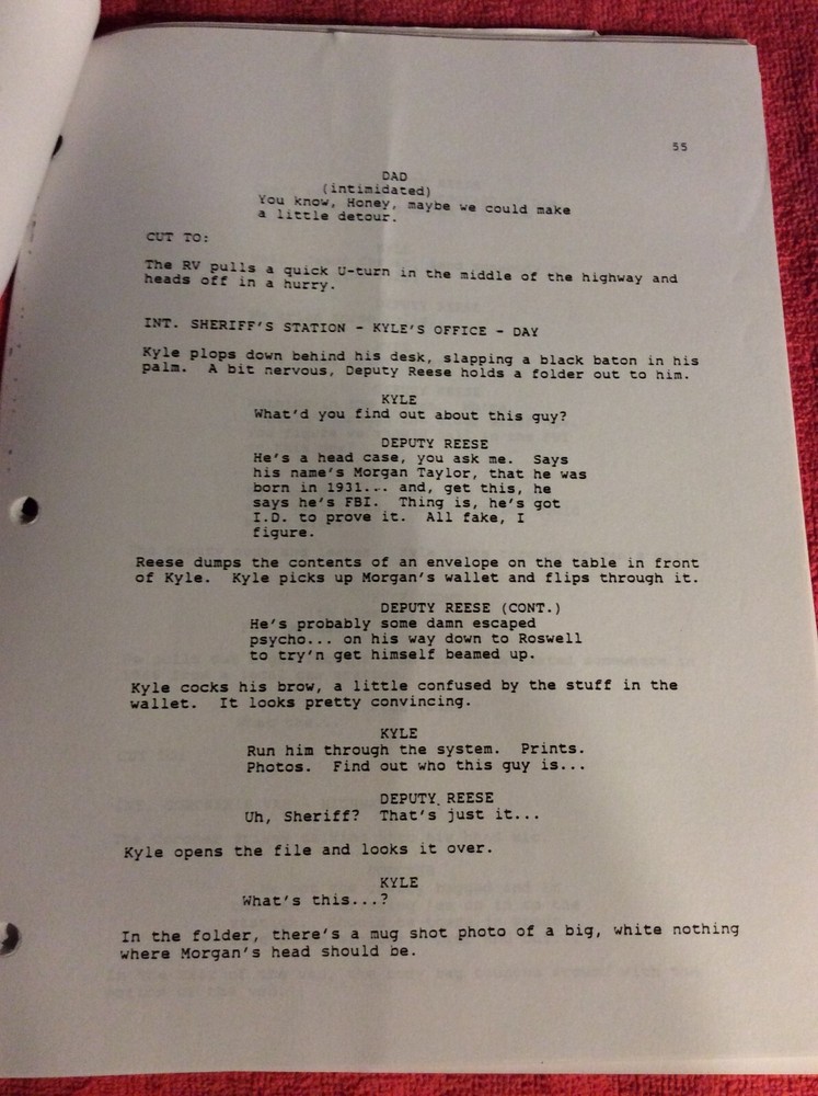 ORIGINAL SCRIPT BAT OUT OF HELL ALAN MCELROY RON MITA JIM MCCLAIN