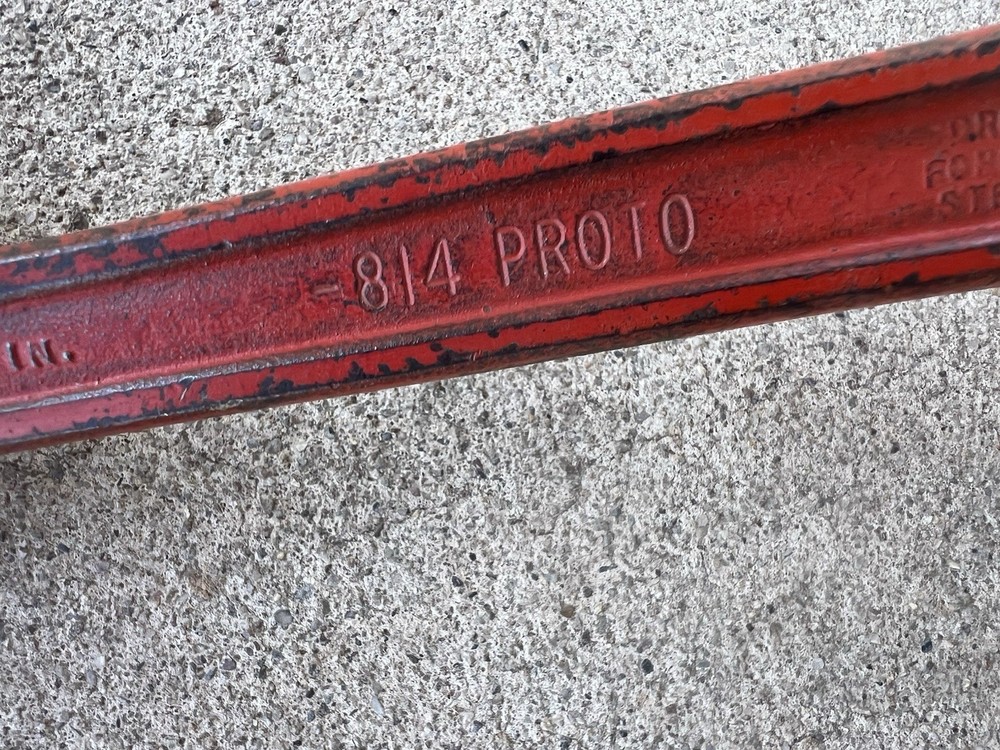 814 PROTO 14” Pipe Wrench - WORKING