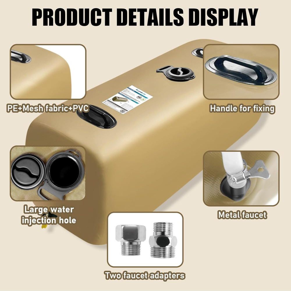 Drinking Water Storage Container,Portable Water Storage Bladder, RV Foldable Wat