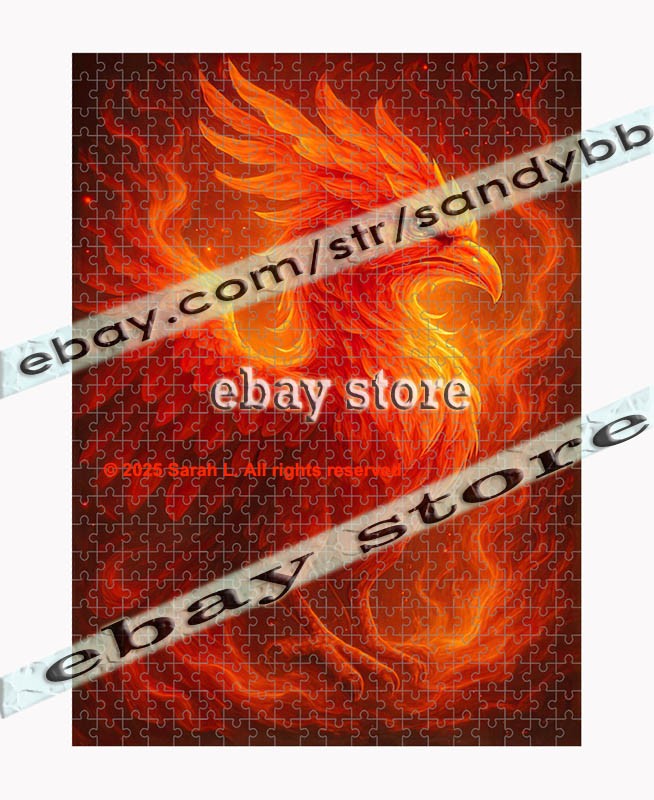 500 piece jigsaw puzzle Phoenix Rising Flame spirit