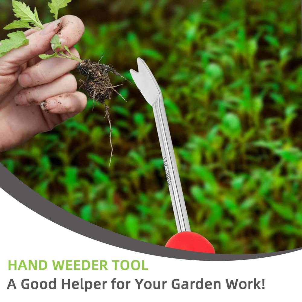 KLDOLLAR Weed Puller Tool, Dandelion Weeder Puller Tool with Soft Handle, Two...