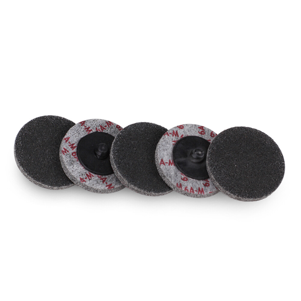 5 Pack - 2" Inch Unitized Quick Change Discs 6AM A/O Medium Deburr Type R Roloc