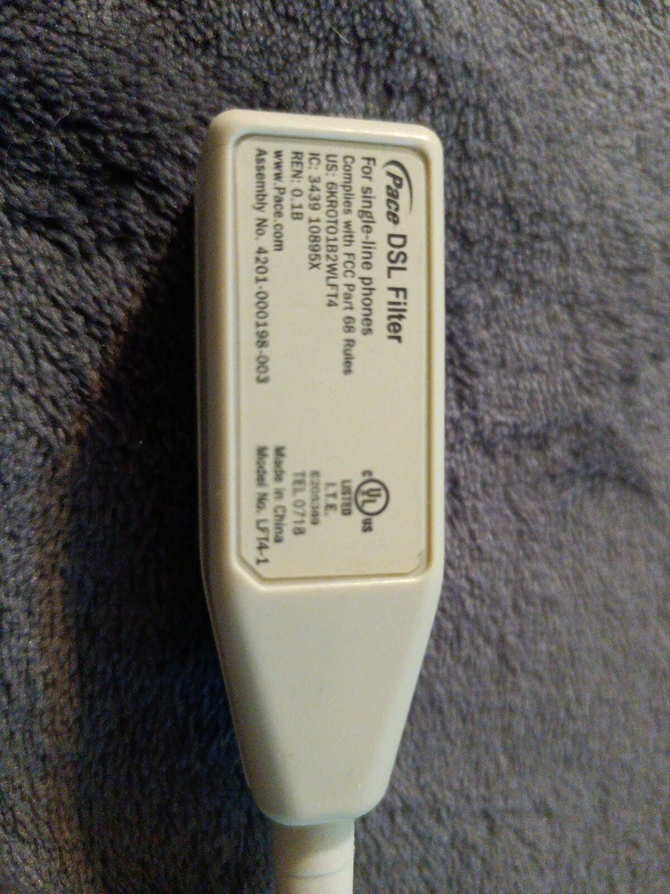 2 WIRE DSL Filter Model LFT4-1-PT For Single Line Phones 2 Wire