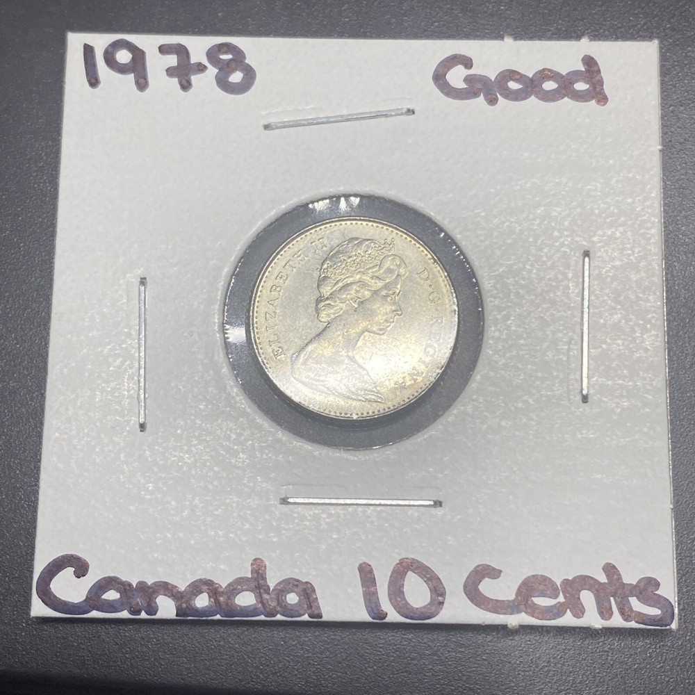 1978 Canada Dime 10 Cents Good Condition Coin