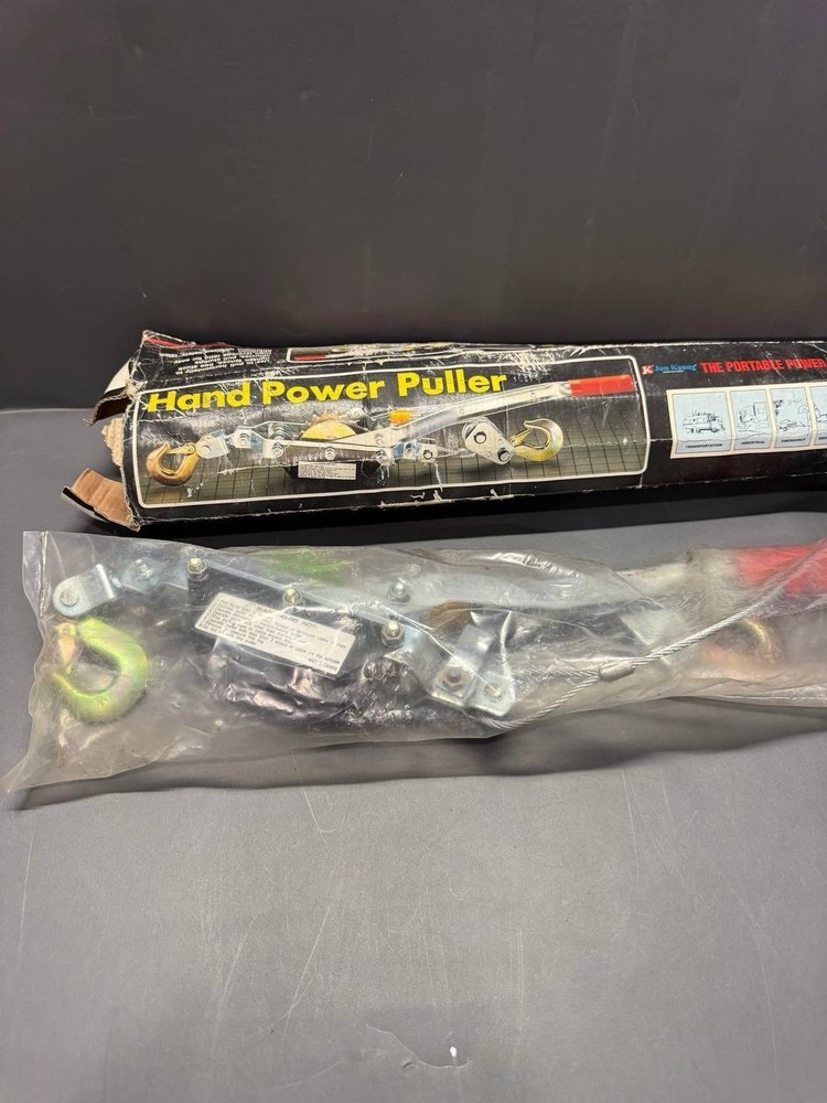 Come Along Winch Puller 3/4 Ton 1500 lb Capacity 22 Ft Cable 15:1 Leverage Tool