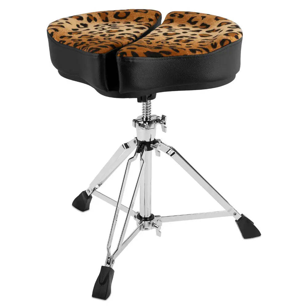 Ahead Spinal-G 3-Leg Saddle Drum Throne Leopard