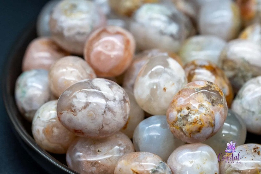 Flower Agate Tumble