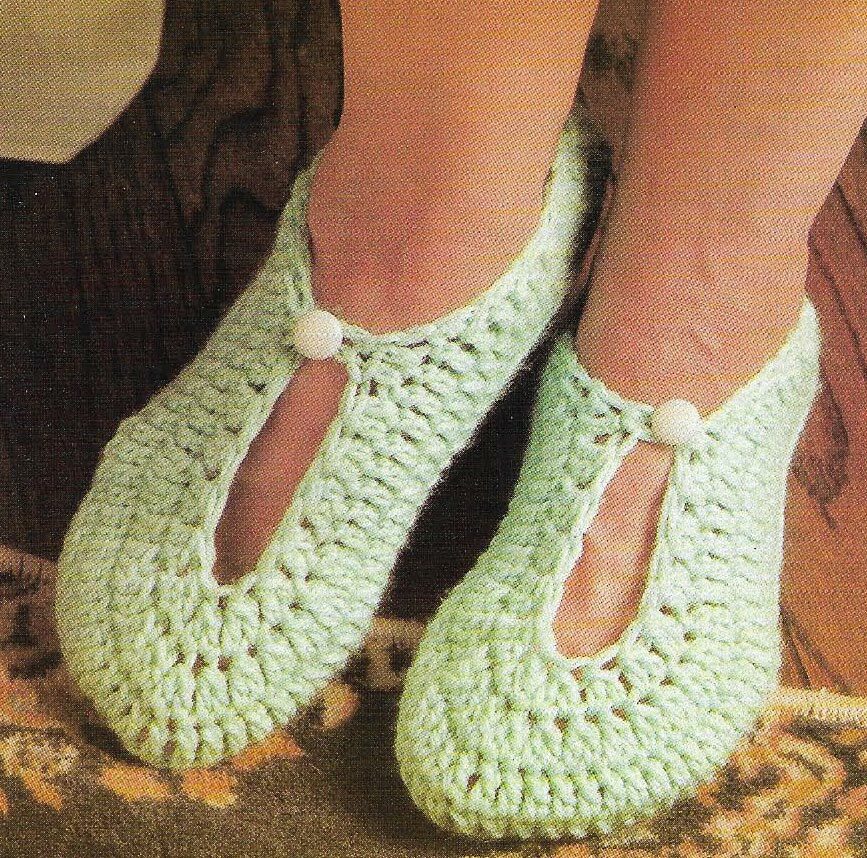 SOFT & WARM SLIPPERS 3 SIZES WOMEN'S DIGEST SIZE CROCHET PATTERN INSTRUCTIONS