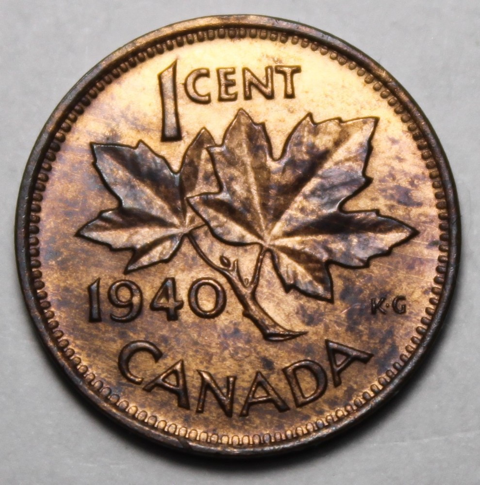 Canada 1940 Small Cent, Choice Uncirculated+ (C498)