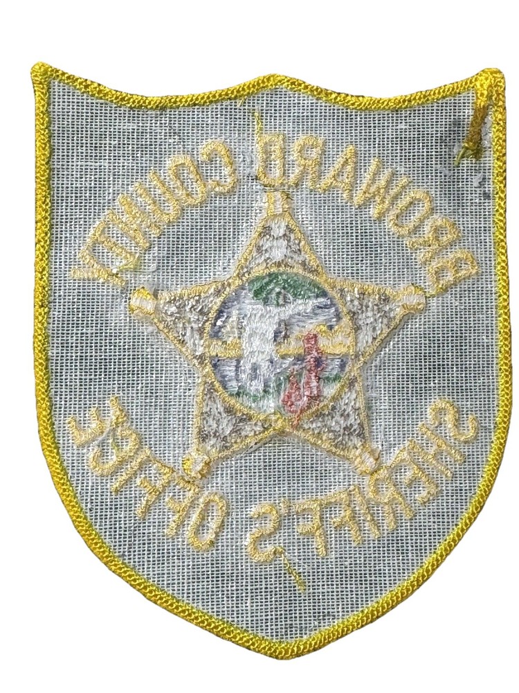 FLORIDA, BROWARD COUNTY SHERIFF'S OFFICE PATCH 4” Preowned