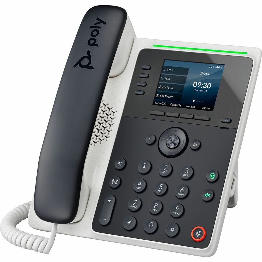 Poly Edge E220 IP Phone - Corded - Corded/Cordless - Bluetooth - Desktop, Wall M