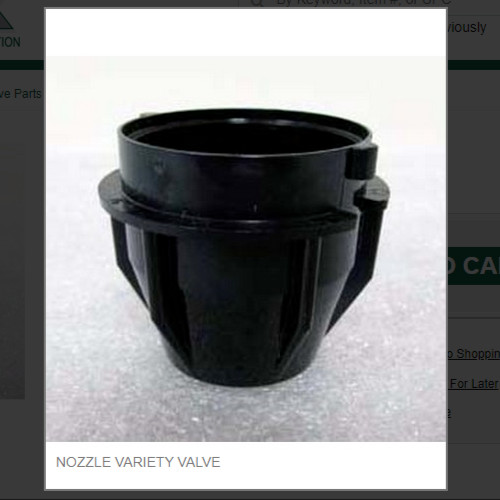 NOZZLE VARIETY VALVE # 01-1833
