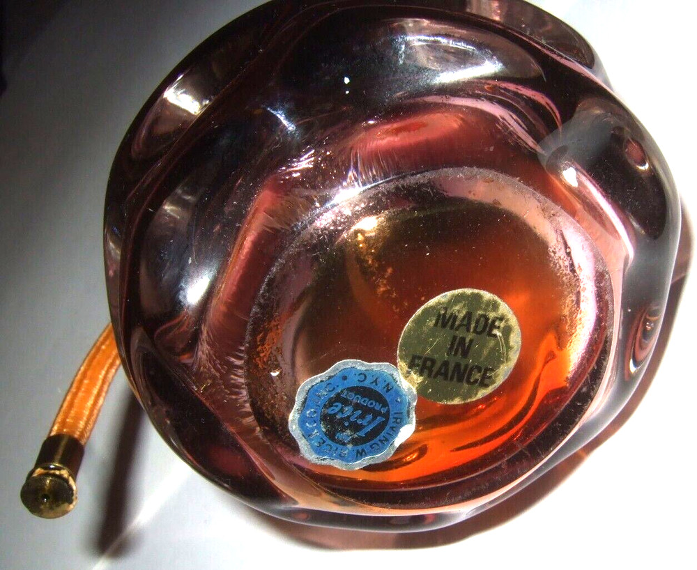 Glass Perfume Bottle IRICE 1960's Vanity Accessory
