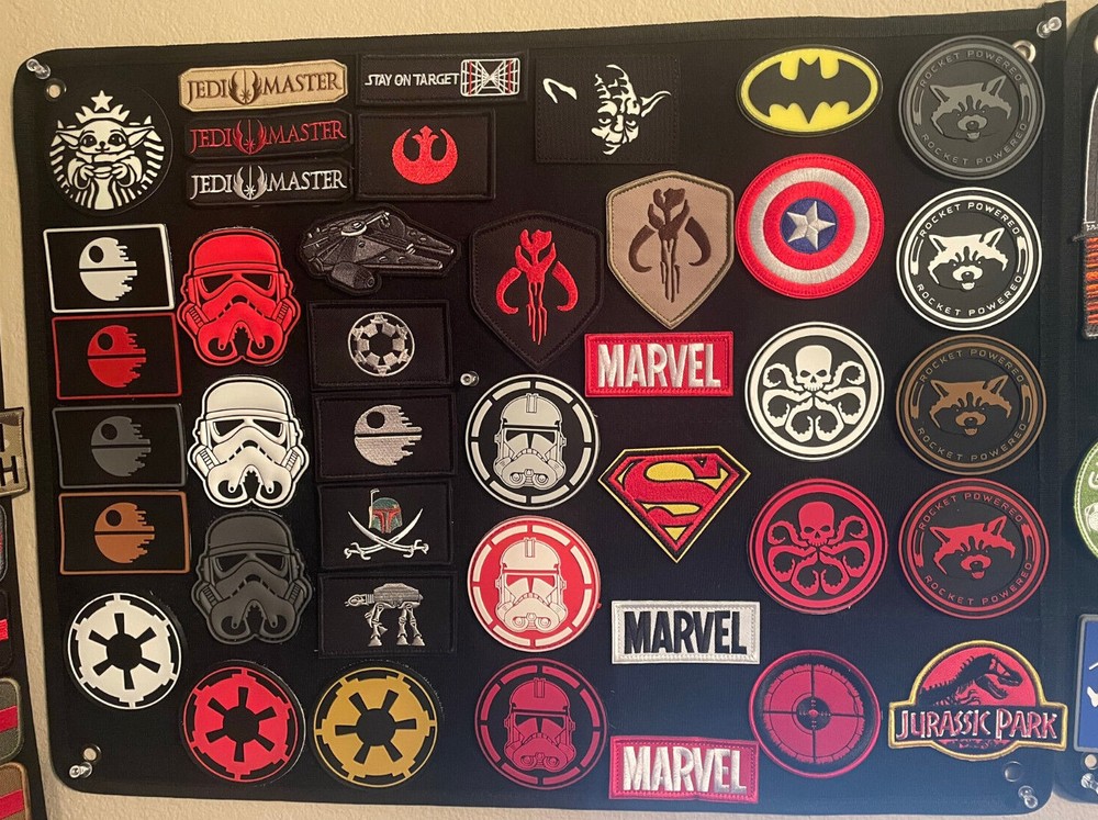 Small Tactical Morale Patch Panel Display Foldable Storage Military 18" X 24"