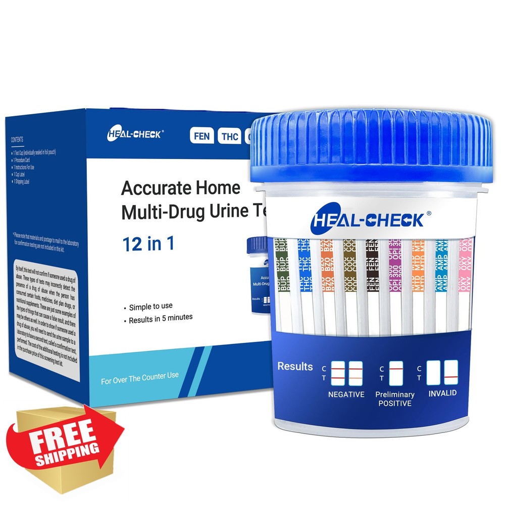 Multi Drug Test Cup 12 Panel + Fentanyl THC COC AMP