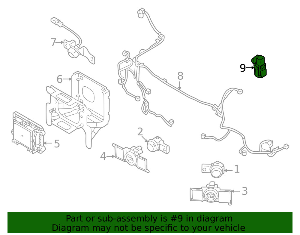 Genuine Mitsubishi Ambient Temp Sensor 7825A110