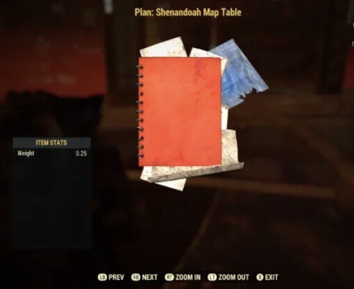 (Xbox) Shenandoah Map Table Plan