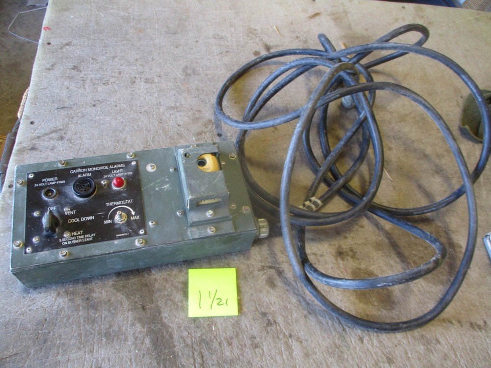 Used Carbon Monoxide CO2 Alarm, 24v, for Military Tent, Untested