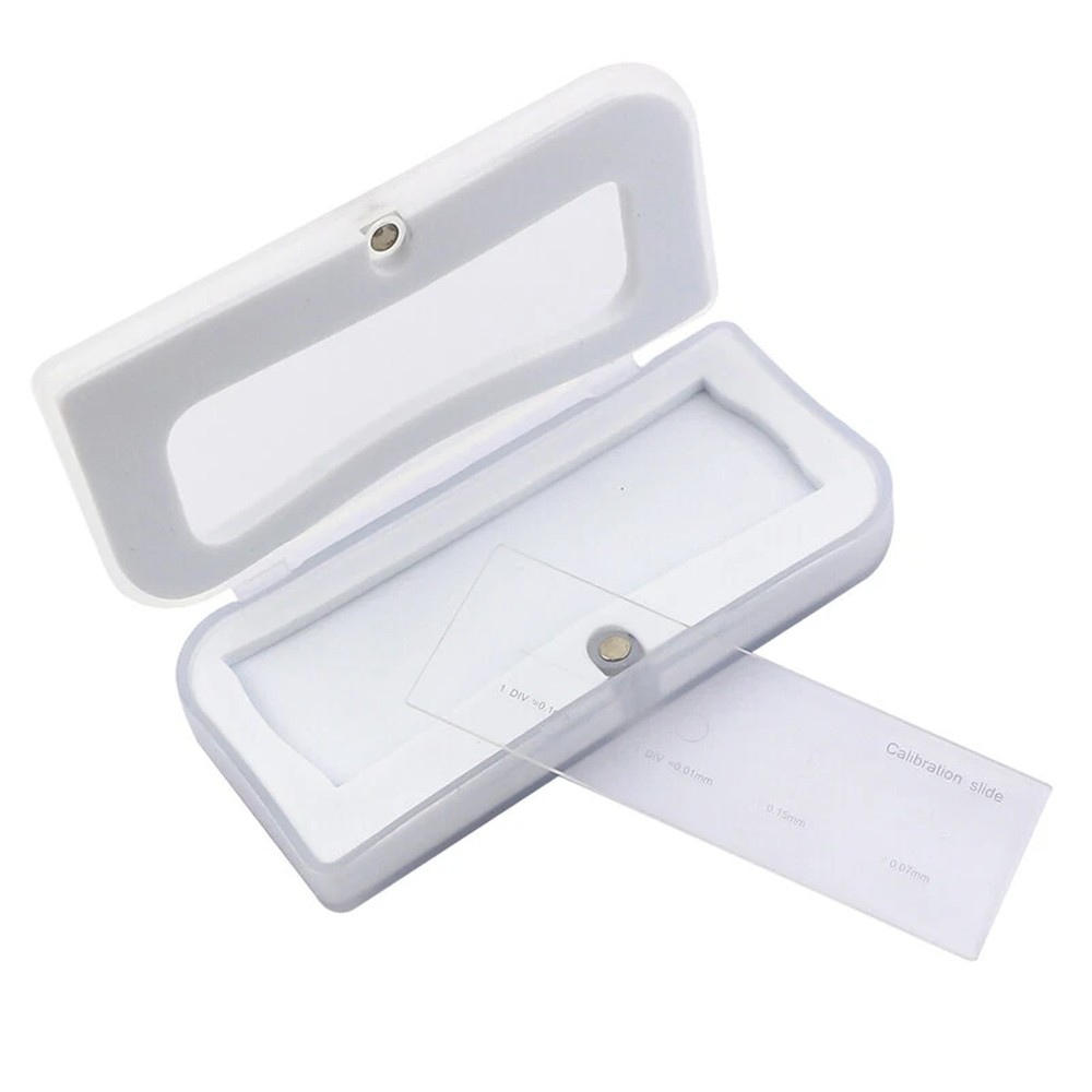 Microscope Stage Calibration Micrometer Slide USB Camera 0.01mm measuring ruler