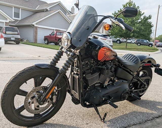 Calsci 12" Tinted Windshield for Harley Softail Standard FXST