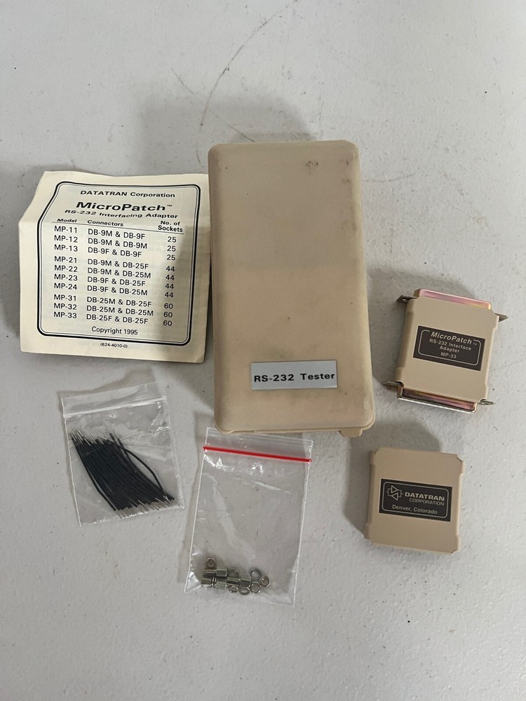 DATATRAN MP-33 DB-25 RS-232 Tester Interface Adapter Micropatch CNC Breakout