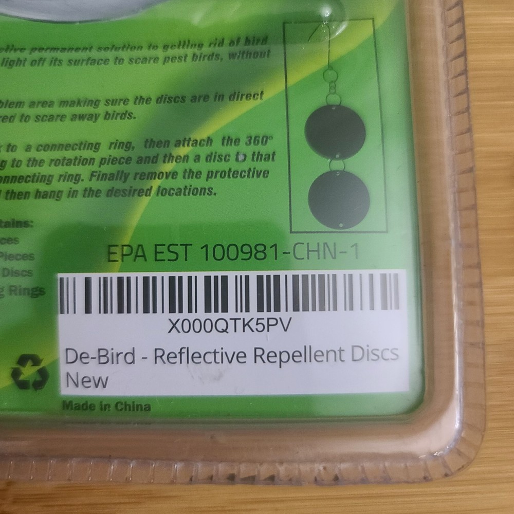 Chephon Upgraded Bird Scare Discs Set - Large 24 Discs- Highly Reflective
