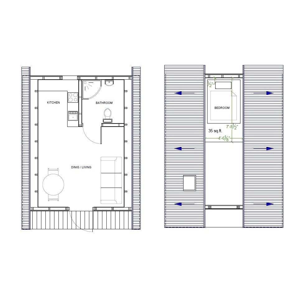 A-Frame Cabin Plans –14x16 Compact Triangle House Design