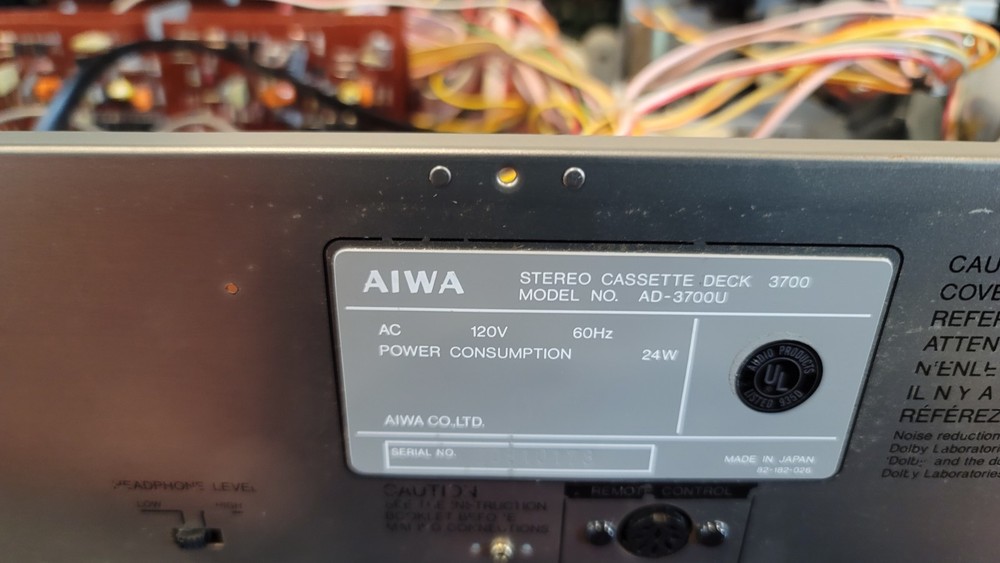 Aiwa AD 3700U Cassette Deck