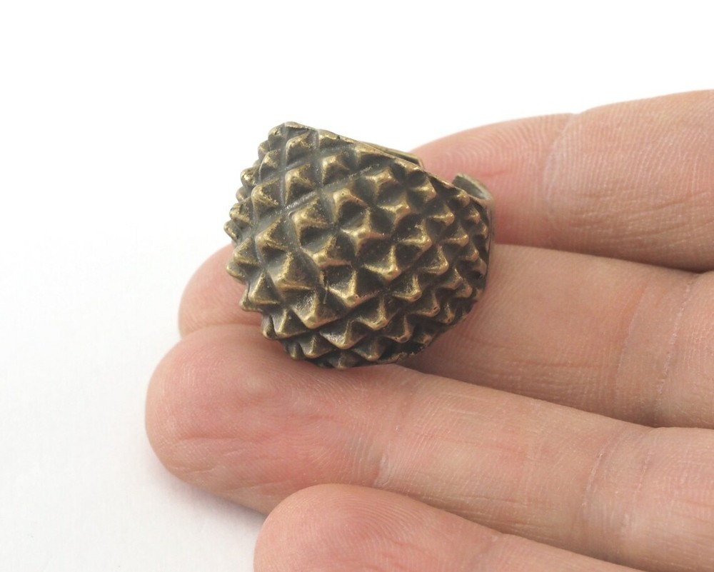 Adjustable Ring Antique brass (18.5mm 8.5US inner size) 2838