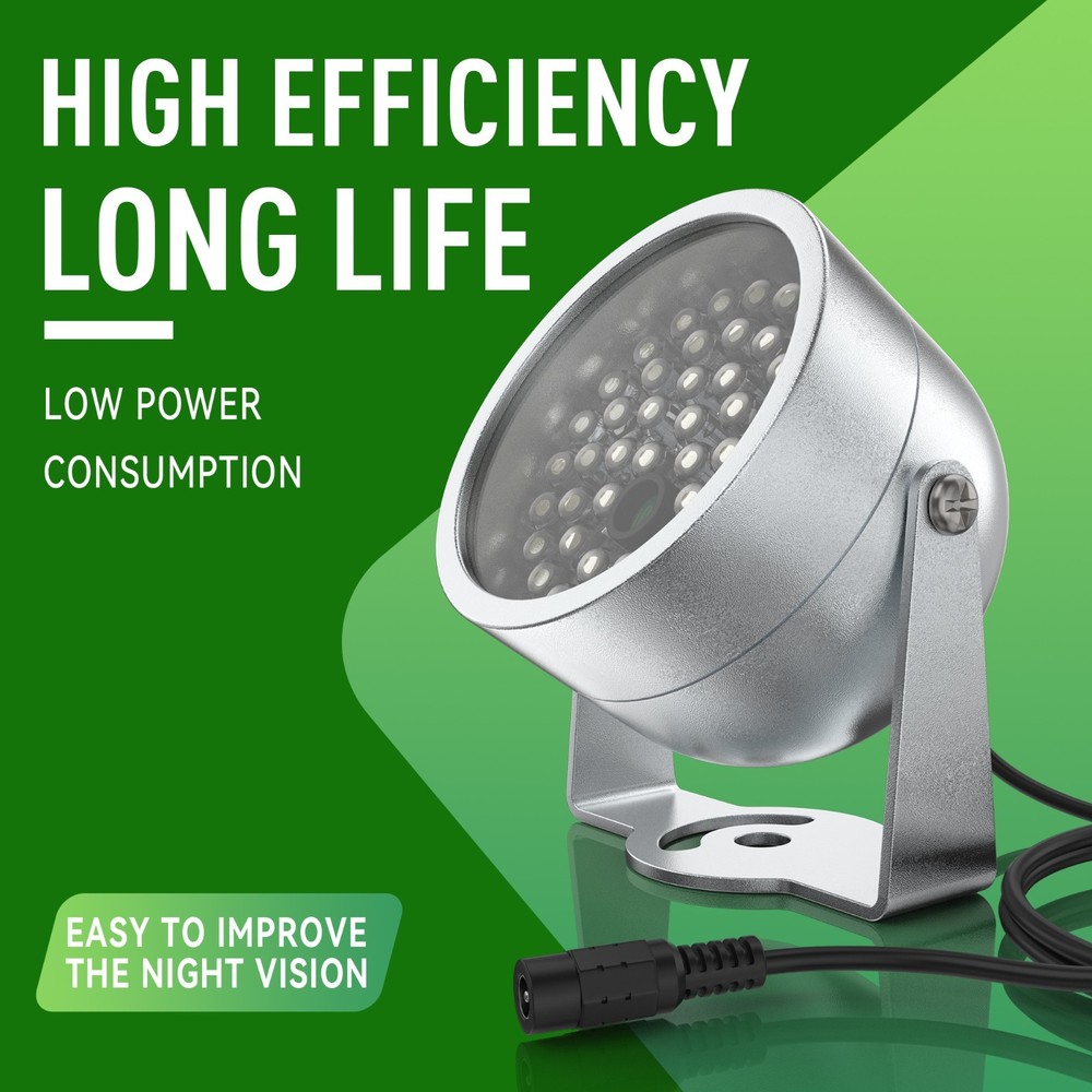48 LED Illuminator IR Lights for Indoor Outdoor CCTV Security Camera Gate System