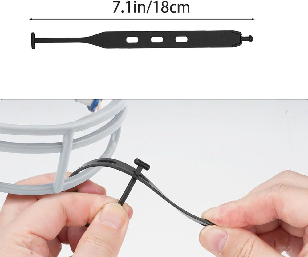 30 Pack Tether for Mouth Guard，Strap Only, Rugby Matches Helmet Universal Tether