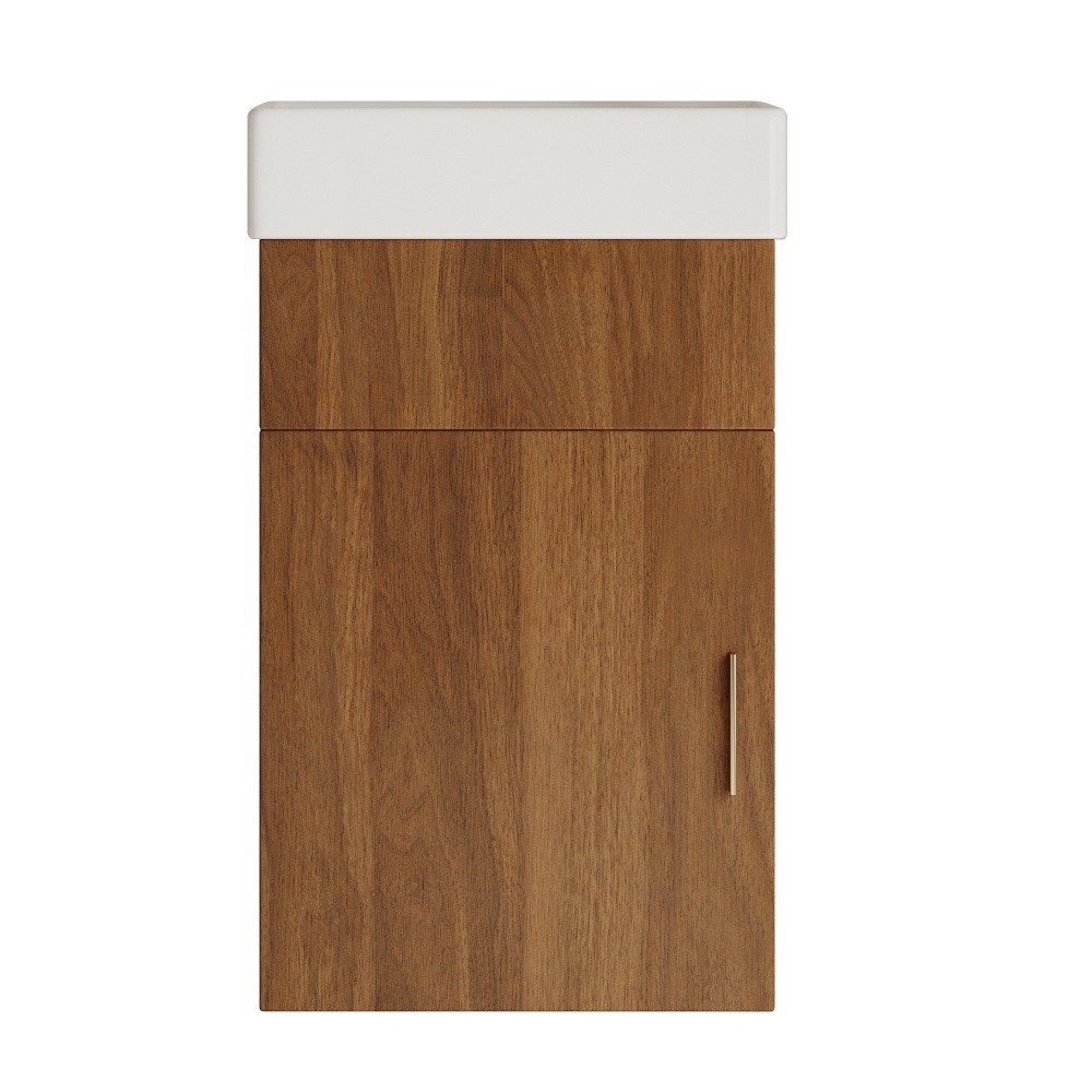 Modern Floating Bathroom Vanity with Intergrated Ceramic Basin