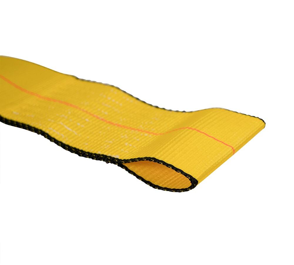 4 Pack 4"x5' Roll Off Container Winch Strap with Flat Hook 5400 # WLL Bolt-On