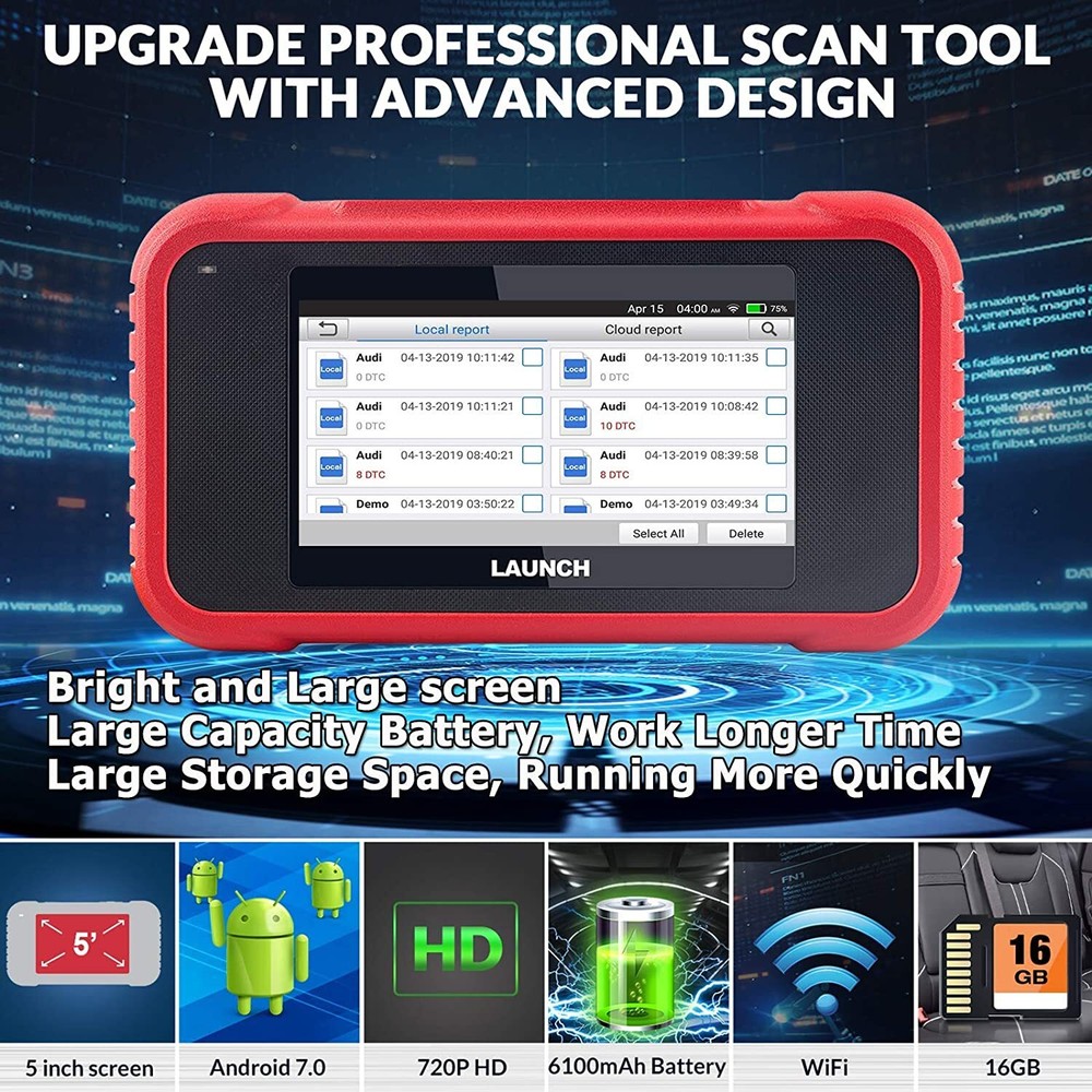 LAUNCH CRP123E OBD2 Scanner ABS SRS Code Reader Check Engine Car Diagnostic Tool