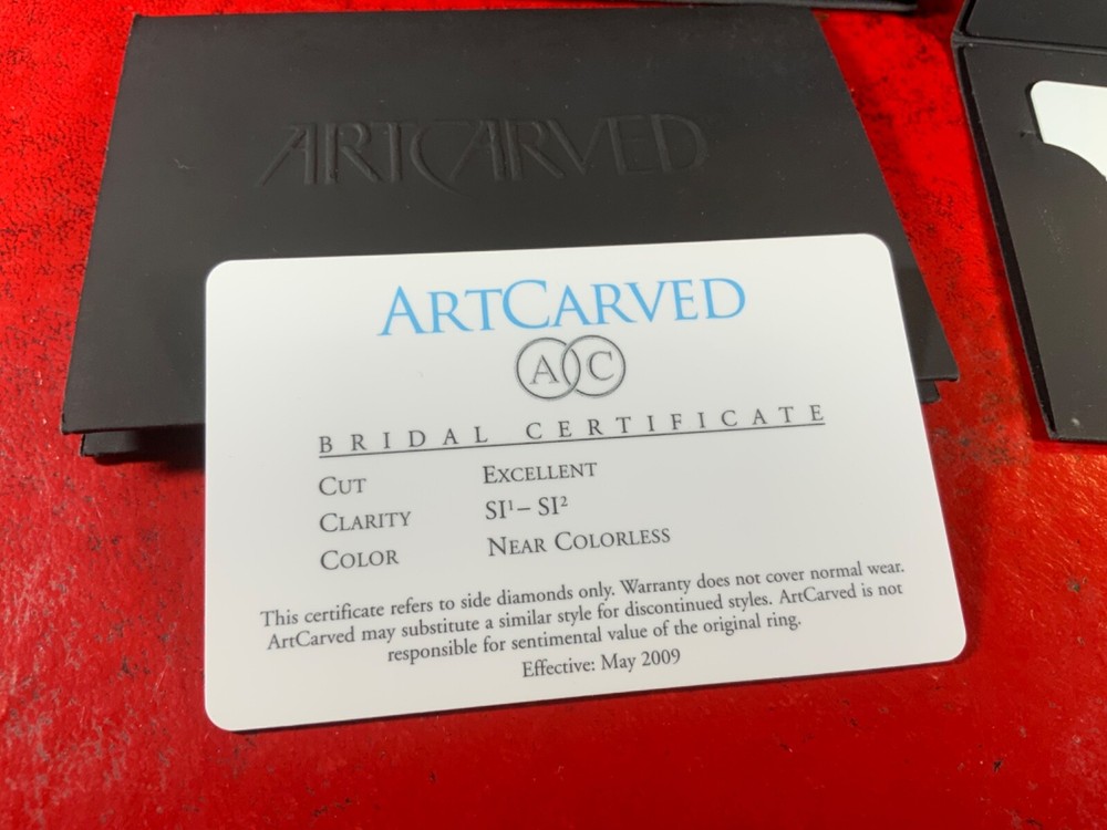 ARTCARVED Bridal Certificate