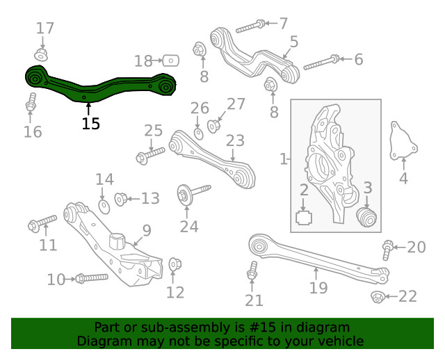 Genuine GM Trailing Arm 84863001