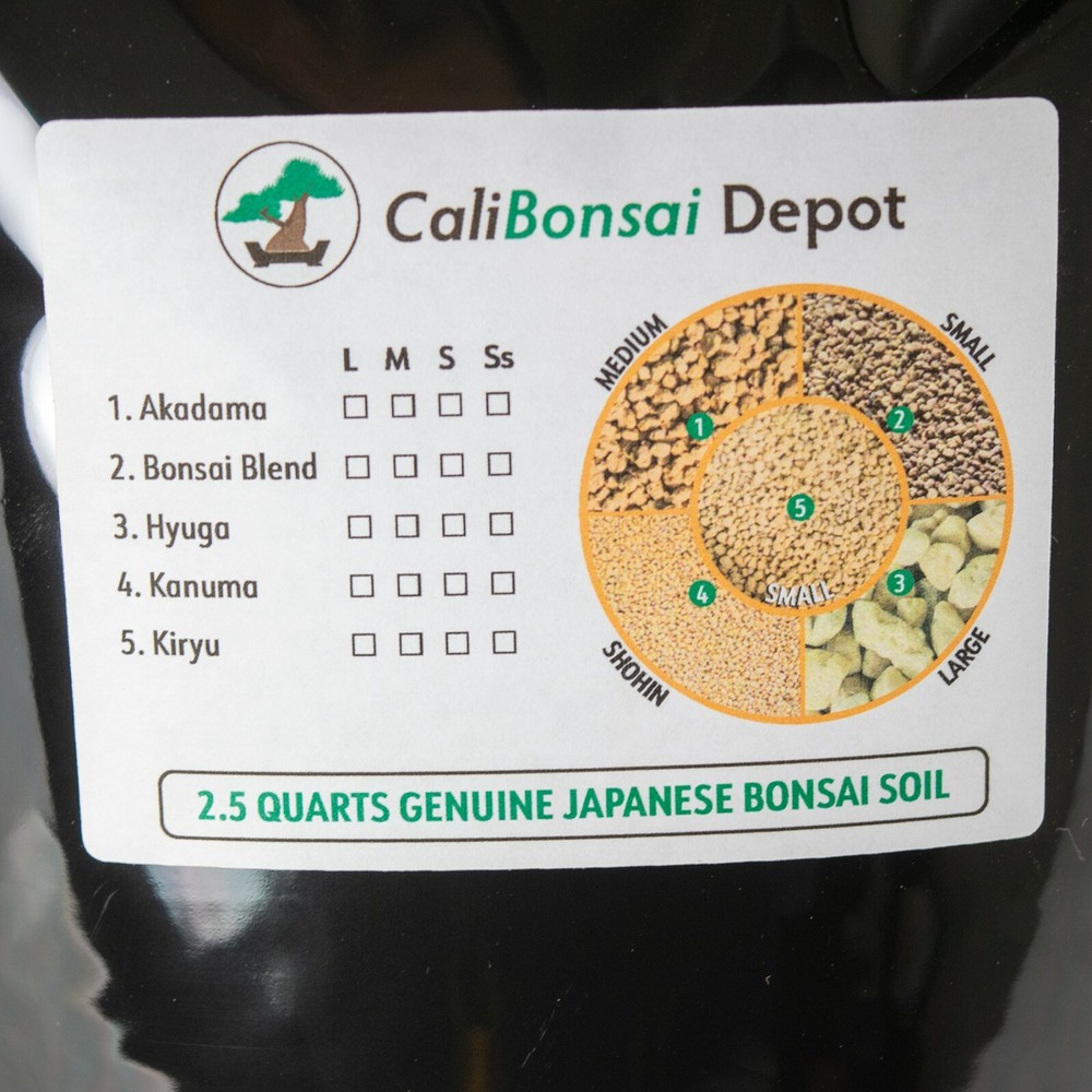 Genuine Japanese Kiryu Soil for Pines & Junipers Bonsai Tree - Medium Grain