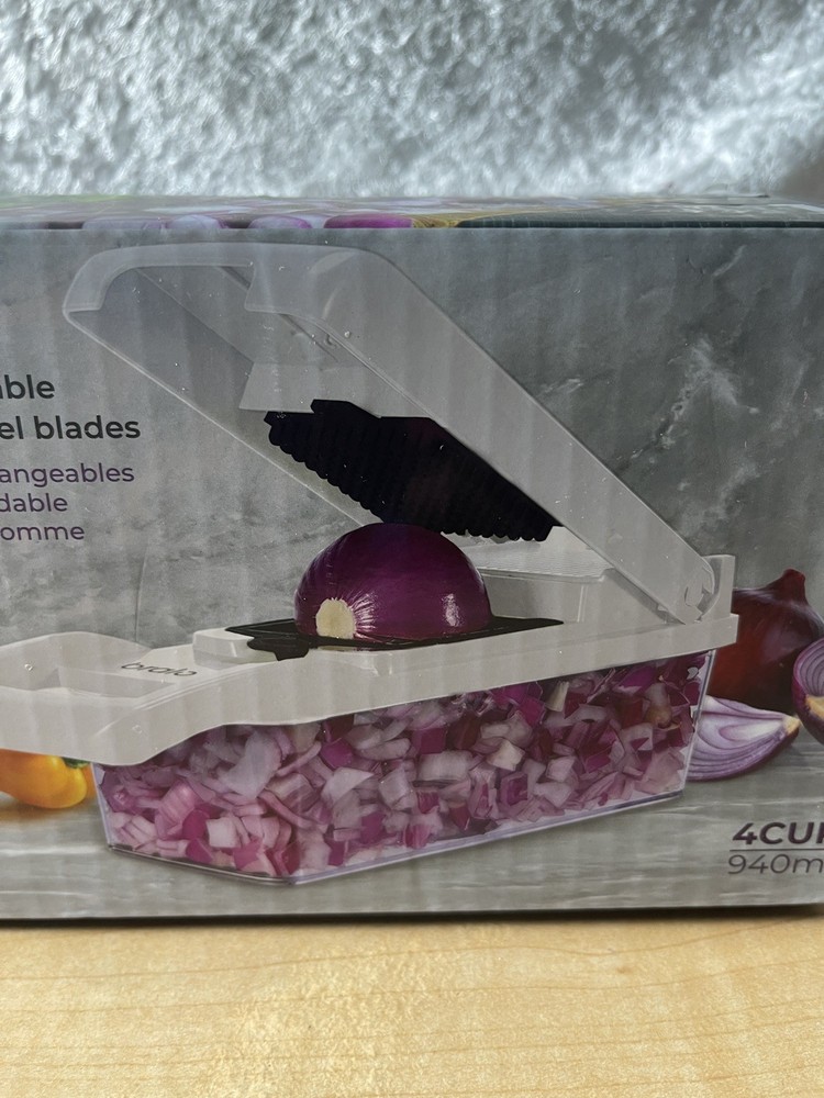 🆕 Bralo Multi-purpose Vegetable Chopper 15 Pieces White