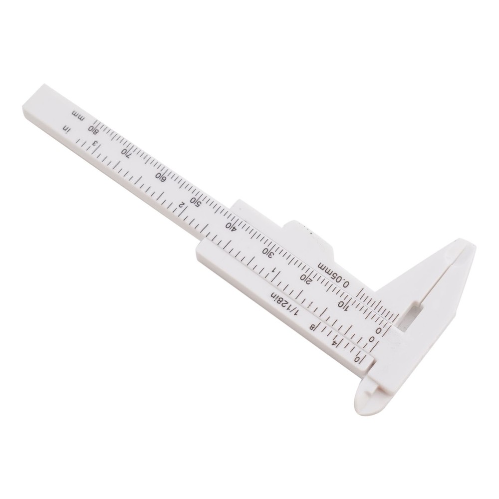 Portable Plastic Vernier Caliper Ruler for Quick and Convenient Measurements