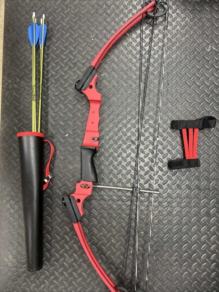Genesis Right Handed Compound Bow Kit - Red