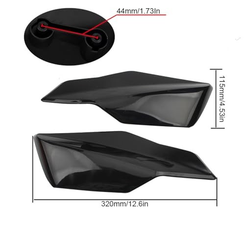 Motorcycle Handguards PP Plastic Handlebar Protector Wind Cold Hand Black