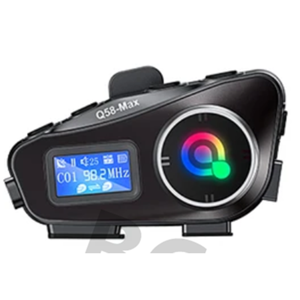 2X Motorcycle Intercom 500m 2 Riders Bluetooth Helmet Headset With Flashlight