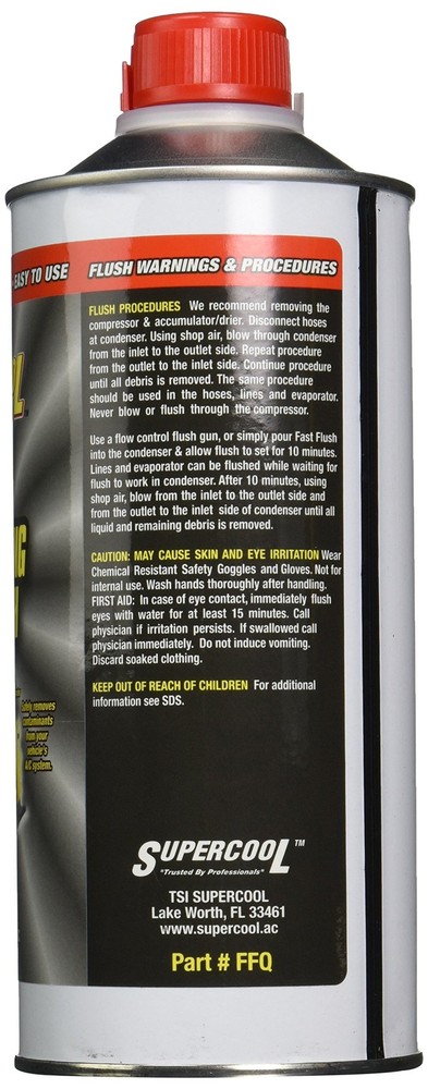 TSI Supercool FFQ High-Temp A/C Flush, 32 fl. oz. (Flash Point 1-Quart, White