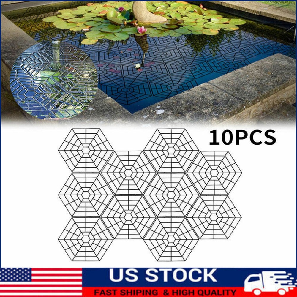 Floating Pond Protection Kit Interlocking Herons Deterrence Fish Protection Net