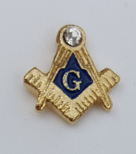 Masonic Square & Compasses Tiny Lapel Pin Mason (SCA-2059) Freemason