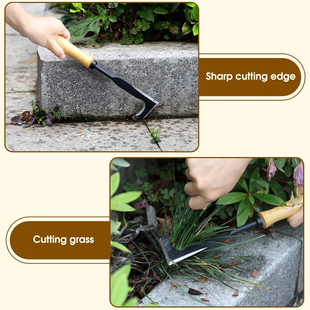 Crack Weeder Puller Tool Long Handle, Adjustable Crevice Weeding Remover Tool 29