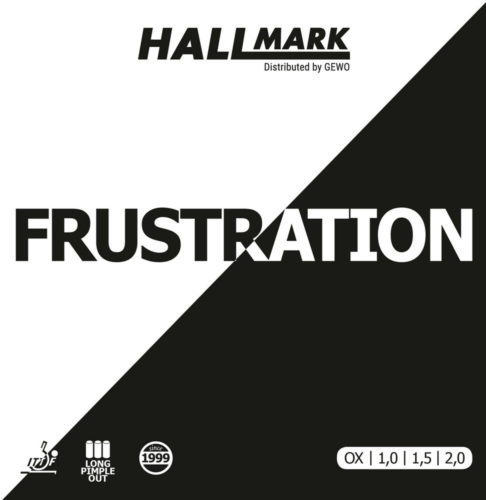 Hallmark long pips-out FRUSTRATION OX rubber