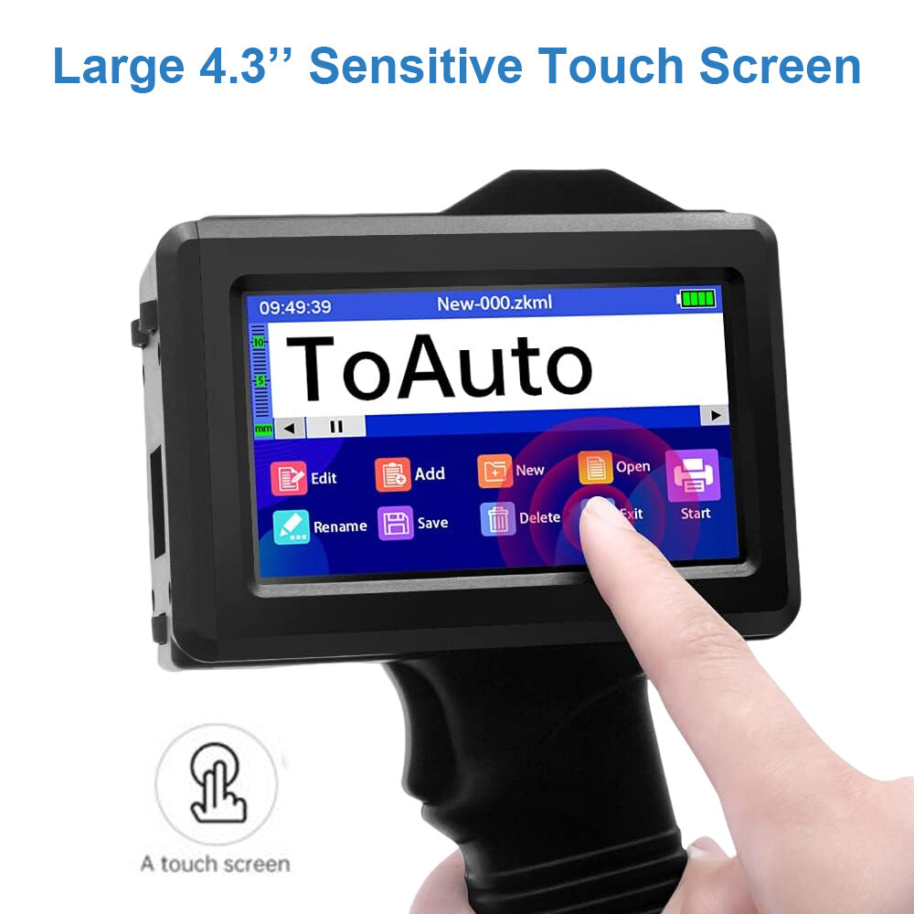 Handheld Inkjet Printer 600DPI Date Brand QR Barcode Coding Logo Digetal achine