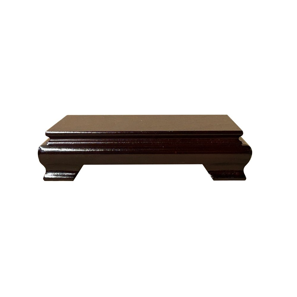 8" Reddish Brown Wood Rectangular Display Stand Riser Easel ws4186B