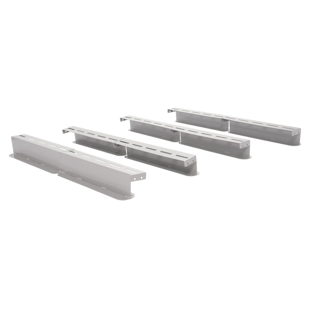 8PC(6 Bins) Overhead Ceiling Storage Bin Rack for Garage Organization - Gray